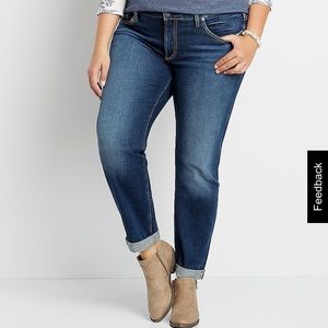 Silver Jeans Co. Plus size women’s boyfriend jeans
